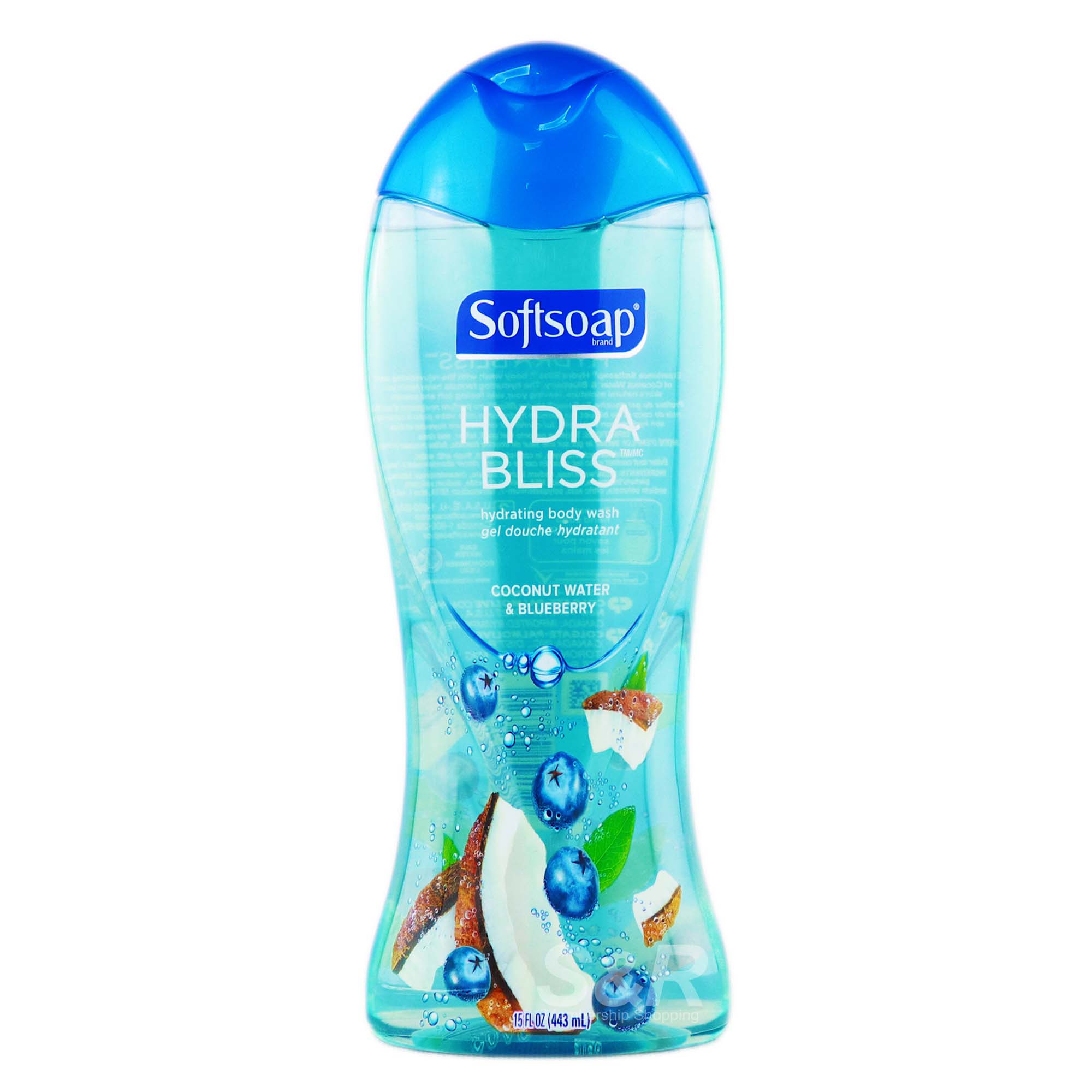 Softsoap Hydra Bliss Body Wash Coconut Water and Blueberry 443mL